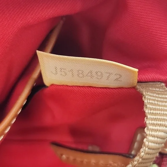 DOONEY & BOURKE Lexington Cream Pebbled Leather Tan Double Handle‎ Zip Tote Bag - Picture 9 of 15